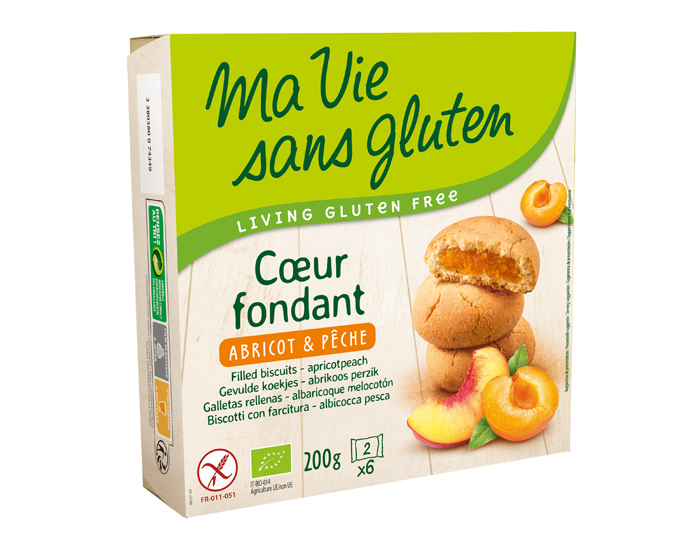 MA VIE SANS GLUTEN Coeur Fondant Abricot et Pche - 200 g