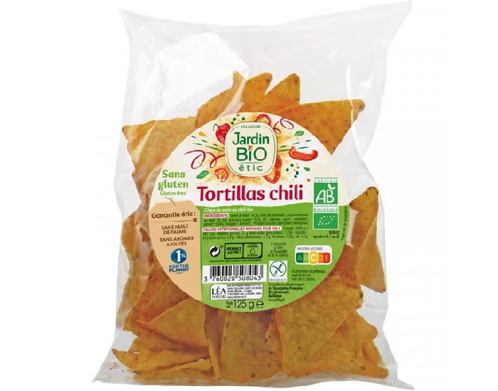 JARDIN BIO Tortillas Chili Sans Gluten - 125 g