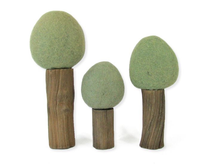 PAPOOSE TOYS Arbres d'Et� Earth - Set de 3 - D�s 3 ans