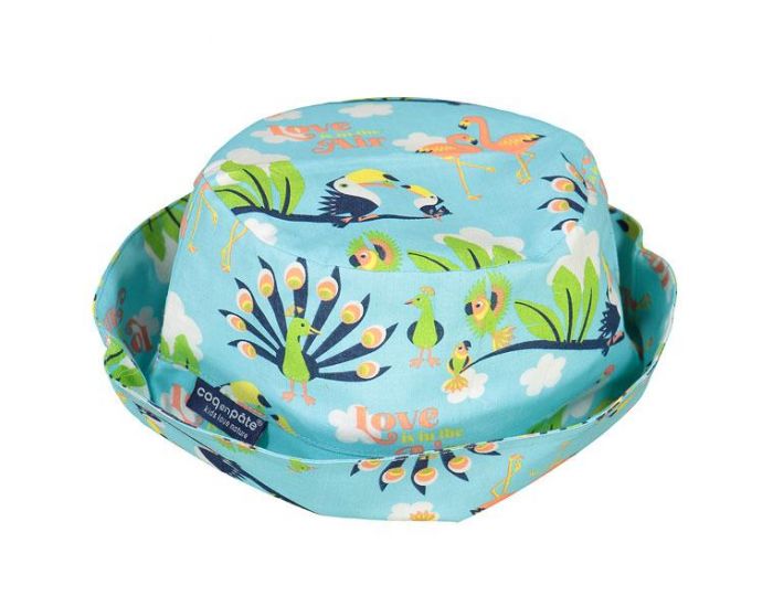 COQ EN PATE Chapeau de Soleil Enfant En Coton Bio - Love is in the Air