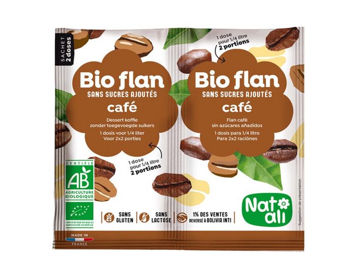 NAT-ALI Bioflan Caf� Sans Sucres Ajout�s - 10g 