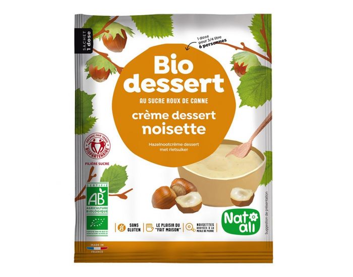 NAT-ALI Pr�paration pour cr�me noisette 60g bio