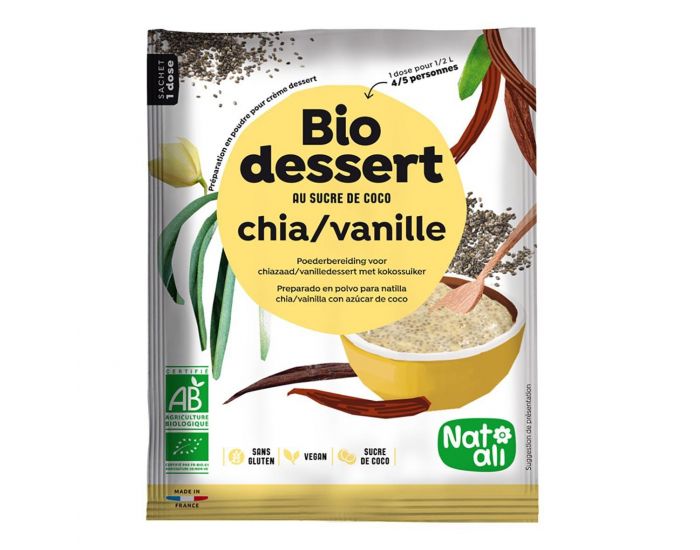 NAT-ALI Pr�paration Pour Cr�me Chia-Vanille - 60gr 