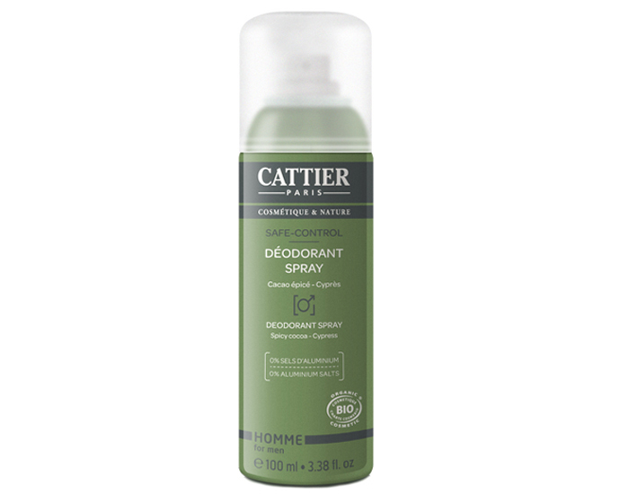 CATTIER Déodorant Homme Spray Safe-control - 100 ml