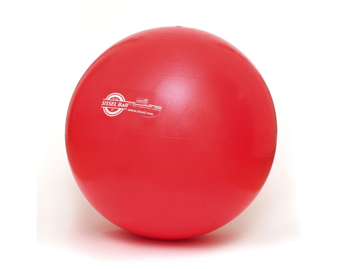SISSEL Ballon de Gym Rouge - 55 cm