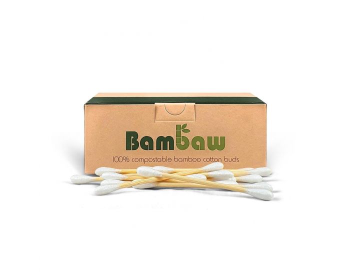 BAMBAW Cotons-tiges en bambou x200
