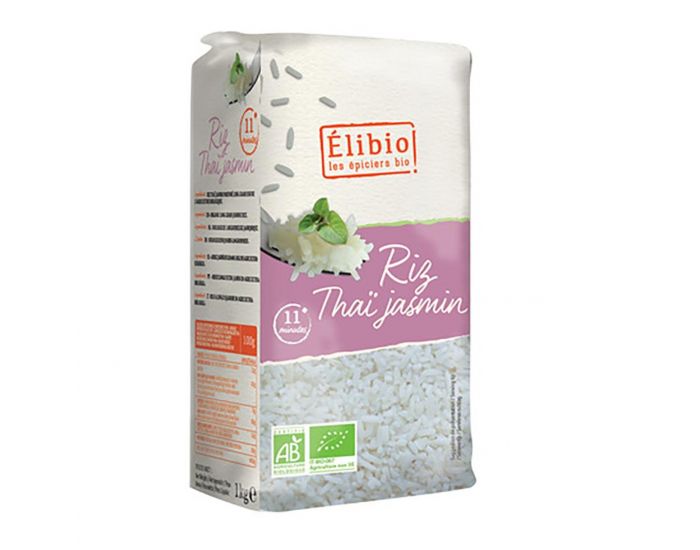 ELIBIO Riz Tha Jasmin Blanc Bio - 1kg