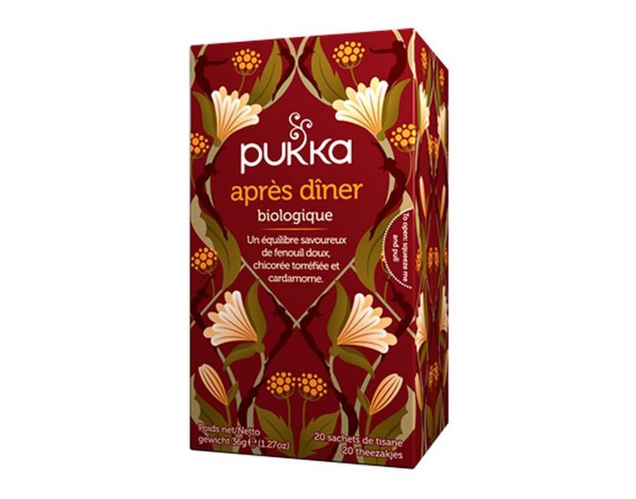 PUKKA Infusion Bio Apr�s D�ner - Fenouil, Chicor�e, Cardamome - 20 sachets 