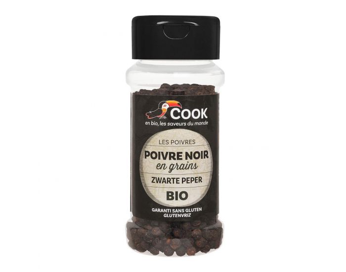 COOK Poivre Noir en Grains Bio - 50g