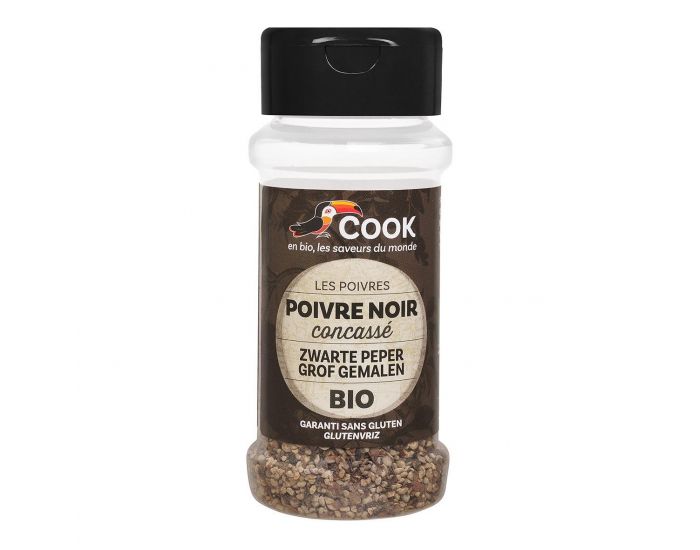 COOK Poivre Noir Concass� Bio - 50g 