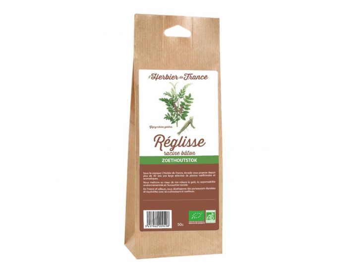 L'HERBIER DE FRANCE R�glisse Racine en B�tons Bio - 50g