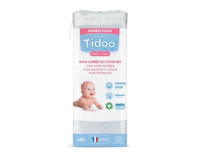 TIDOO Maxi Carrs de Coton pour Bb - 80 Units