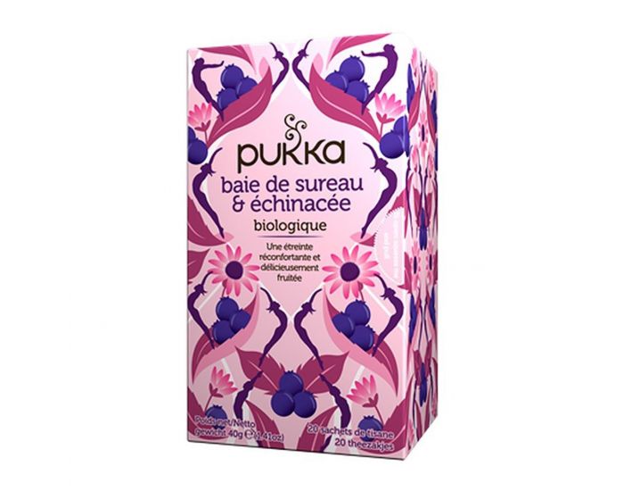 PUKKA Infusion Bio de Baie de Sureau et Echinac�e - 20 sachets 