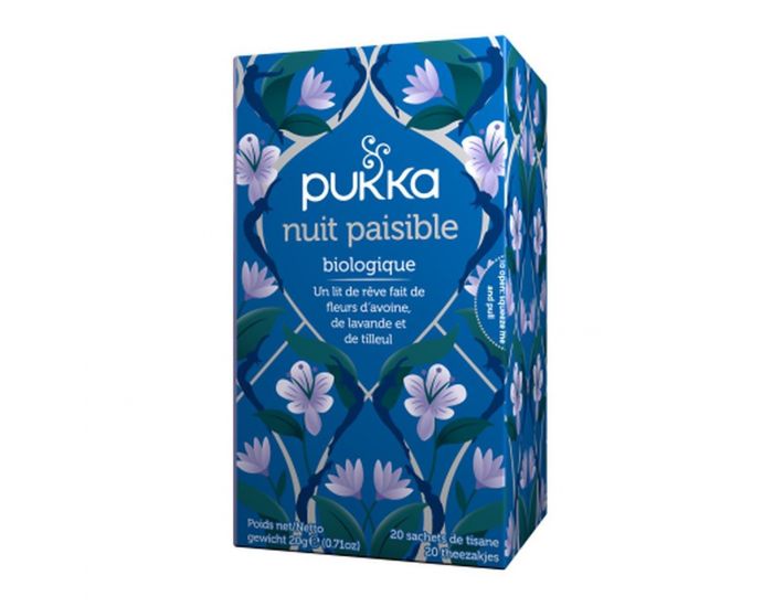 PUKKA Infusion Nuit Paisible - Fleur d'Avoine, Lavande et Tilleul) - 20 sachets 