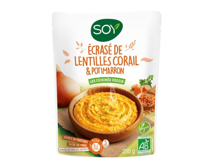 SOY Ecras de Lentilles Corail et Potimarron - 250g