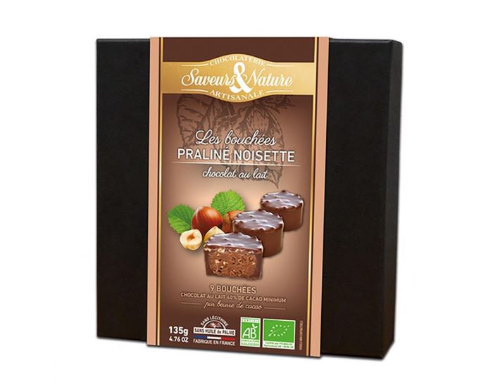 SAVEURS ET NATURE Bouch�es Pralin� Noisette - Chocolat Au Lait x9 - 135g