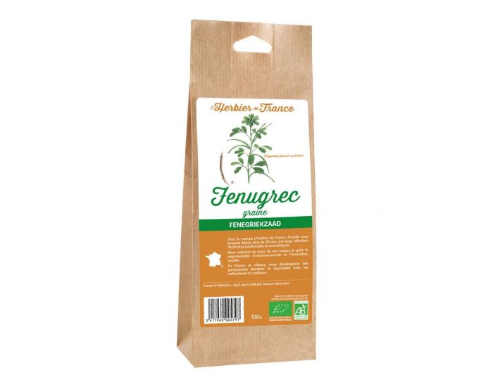 L'HERBIER DE FRANCE Fenugrec graines 100g bio
