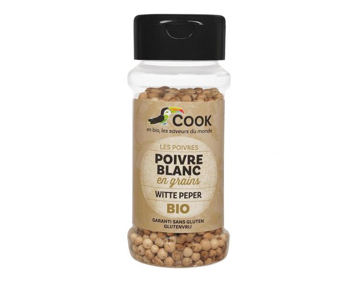 COOK Poivre Blanc en Grains Bio - 50g