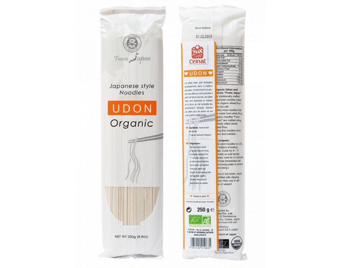 CELNAT Udon P�tes Japonaises Au Bl� Dur - 250g