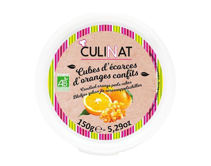 CULINAT Cubes D'Ecorces D'Oranges Confites - 150g 