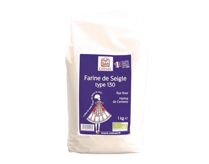 CELNAT Farine De Seigle Type 130 - 1kg