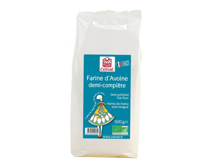 CELNAT Farine D'Avoine Demi-Compl�te - 500g