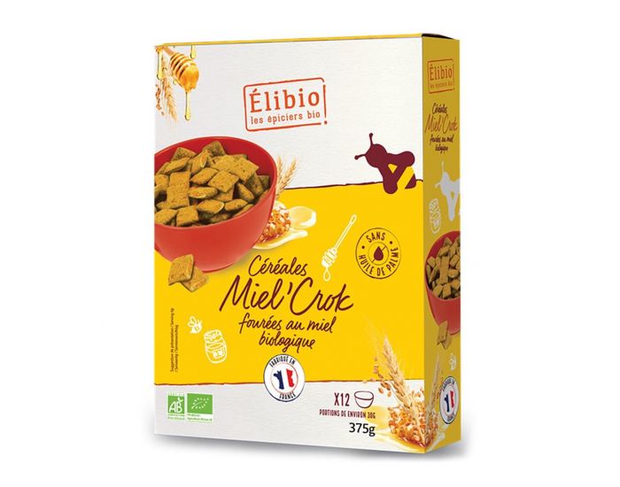 ELIBIO C�r�ales Fourr�es Miel'crok Bio - 375g