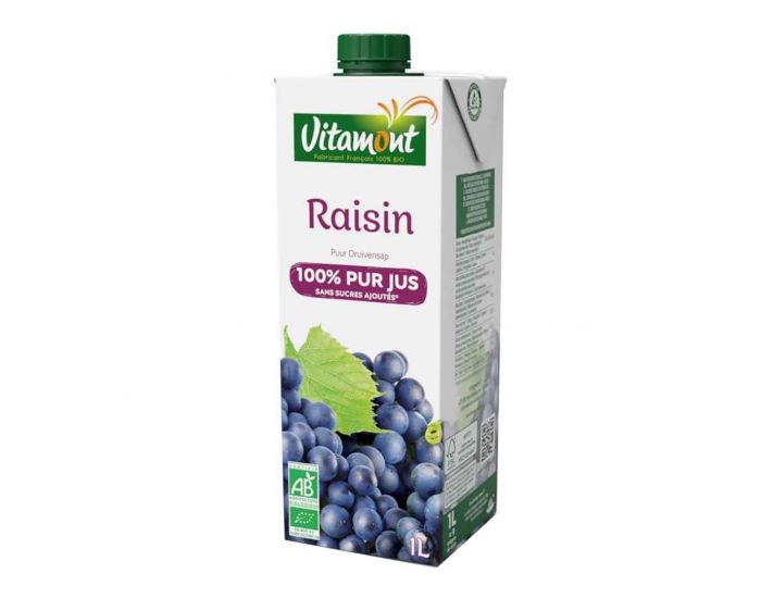 VITAMONT Pur Jus de Raisin Rouge Tetra - 20cl