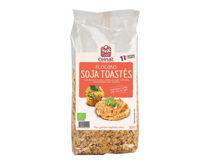 CELNAT Flocons De Soja Toasts - 500g