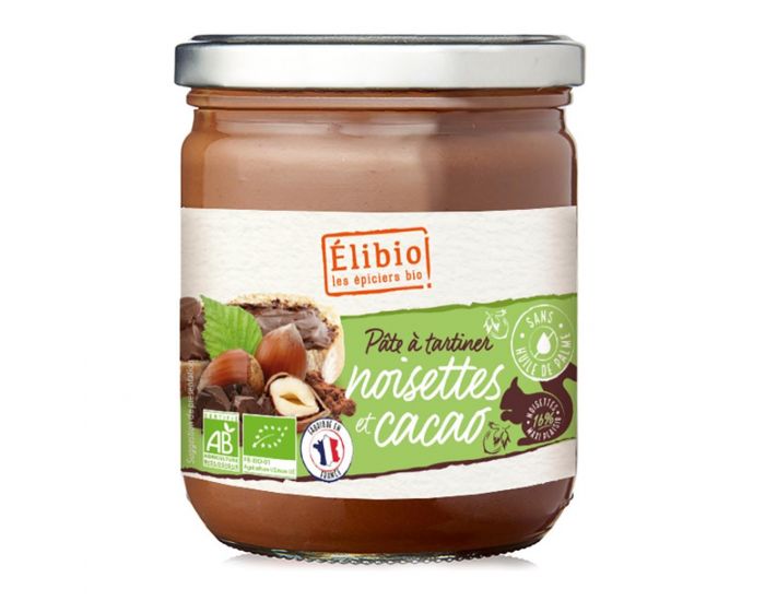 ELIBIO Pte  Tartiner Noisette et Cacao Bio - 400g