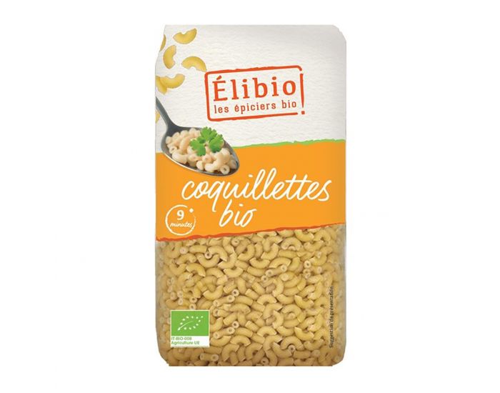 ELIBIO Coquillettes Blanches Bio - 500g