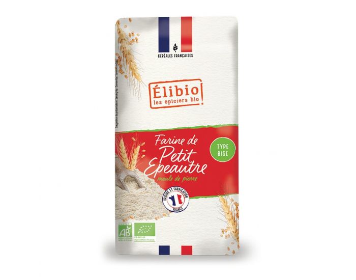 ELIBIO Farine de Petit Epeautre Bise Bio - 1kg