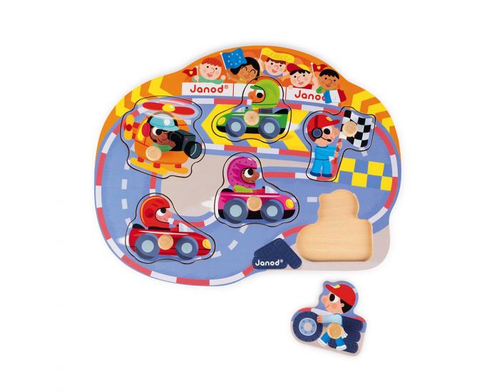JANOD Puzzle Happy Racing - D�s 1 an