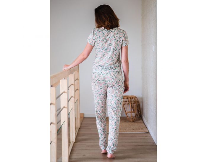 KADOLIS Pantalon de Pyjama Femme en Coton Bio et Tencel Sonora Liberty
