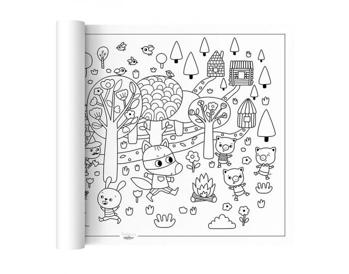 LABEL'TOUR CREATIONS Poster � Colorier P'tit Loup - D�s 3 ans