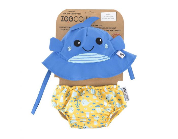 ZOOCCHINI Maillot et Chapeau Baleine