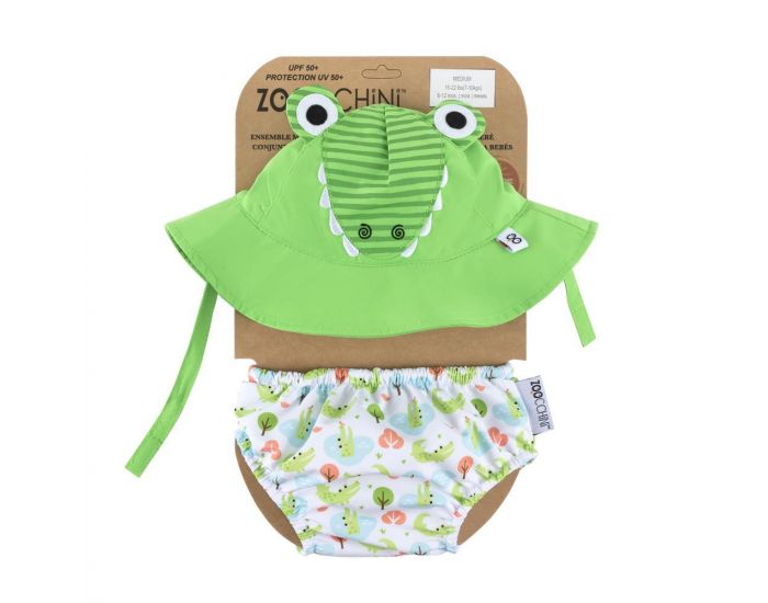 ZOOCCHINI Maillot et Chapeau Crocodile