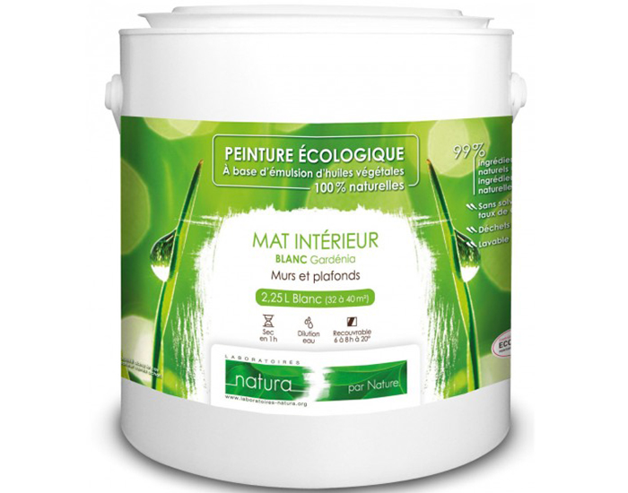 TASSILI Peinture d'Intrieur Mat Blanche 2.25 L