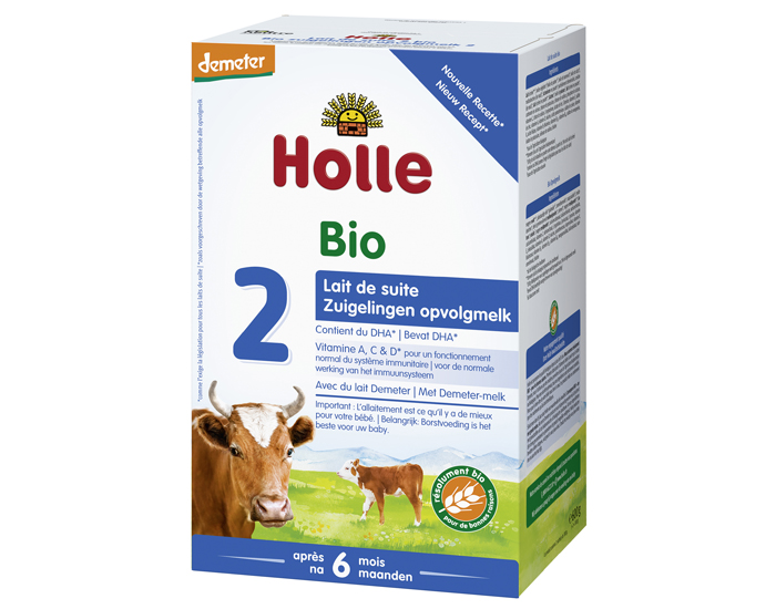 HOLLE Pack x6 Lait de Suite 2 - Ds 6 mois - 600 g