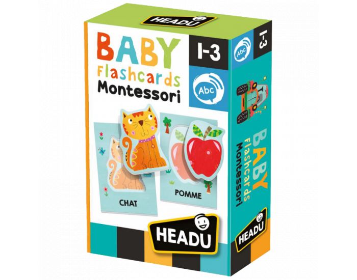 HEADU Baby Flashcards Montessori  - D�s 12 Mois