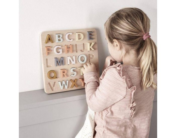 KID'S CONCEPT Puzzle Alphabet en Bois- Ds 3 ans