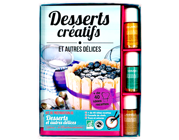 CRISTAUX D'HUILES ESSENTIELLES Livre Coffret Desserts Cratifs