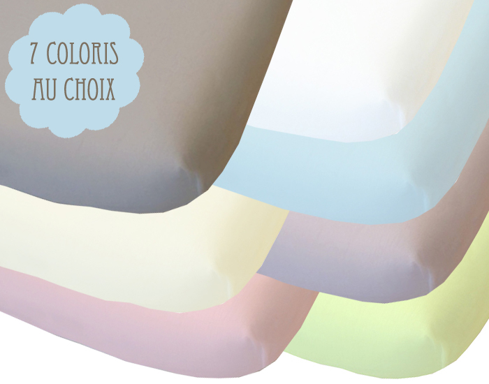 KADOLIS Drap Housse Coton Bio pour Lit - 60 x 120 cm