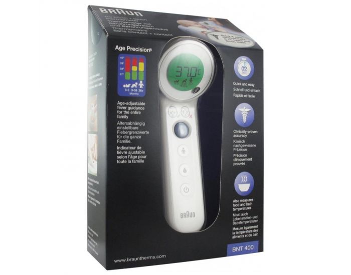 BRAUN Thermomtre frontal sans contact + contact Age Prcision