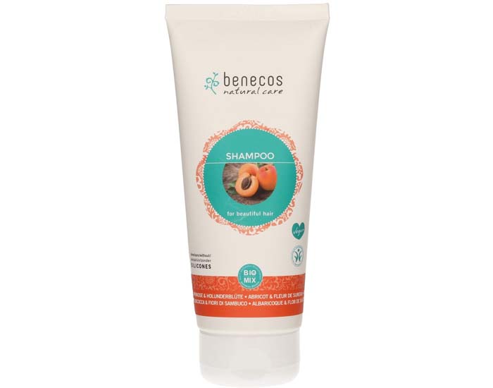 BENECOS Shampooing - 200 ml Abricot et Fleur de Sureau