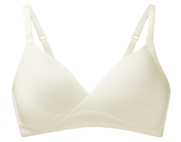AMORALIA Soutien-Gorge d'Allaitement Sans Armature Second Skin - Ivoire
