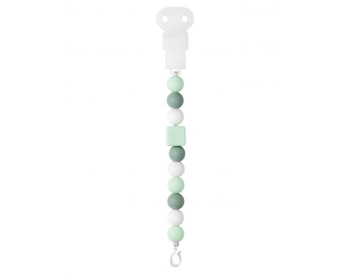 NATTOU Attache T�tine en Silicone - Menthe - Blanc - D�s 12 mois 