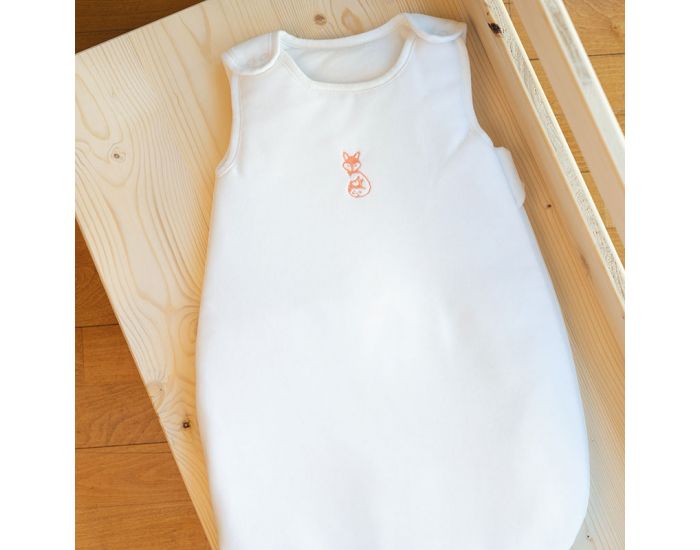 FRENCH POUPON Gigoteuse Naissance Hiver En Coton Bio - Blanc