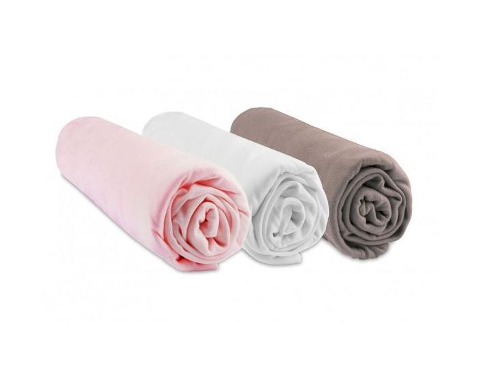 EASY DORT Lot de 3 Draps Housse Viscose Bambou pour Couffin - 32x72 cm