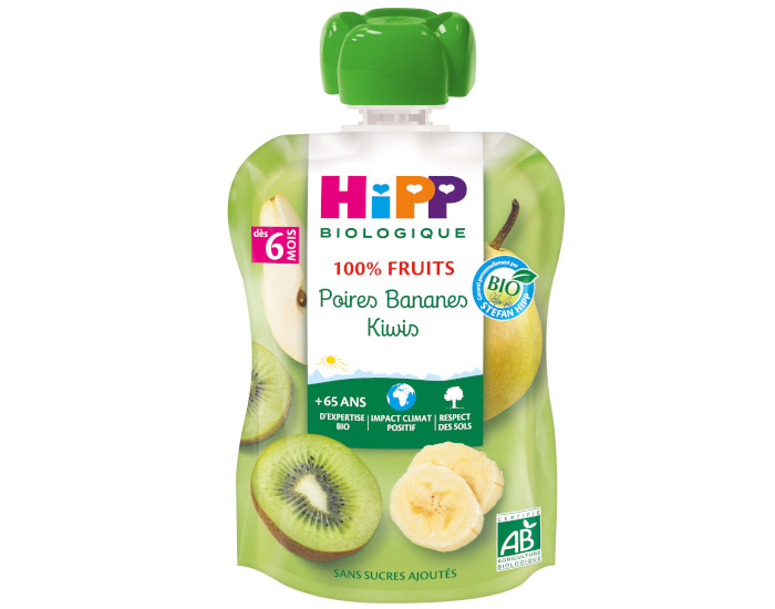 HIPP Gourde 100% Fruits - Dès 6 Mois - 90g